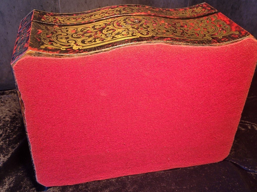 Coffret en Marqueterie Boulle - XIXe Si&egrave;cle-photo-6