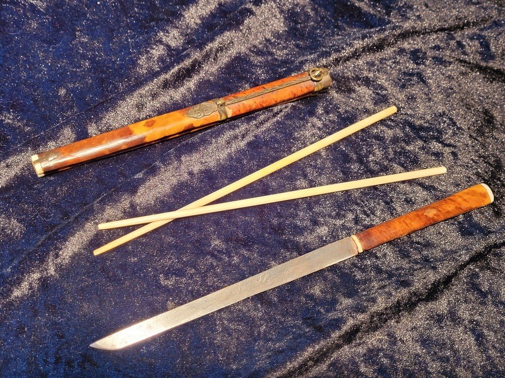 Etui &agrave; Baguettes Chinoises - Epoque Meiji - XIXe Si&egrave;cle -photo-6
