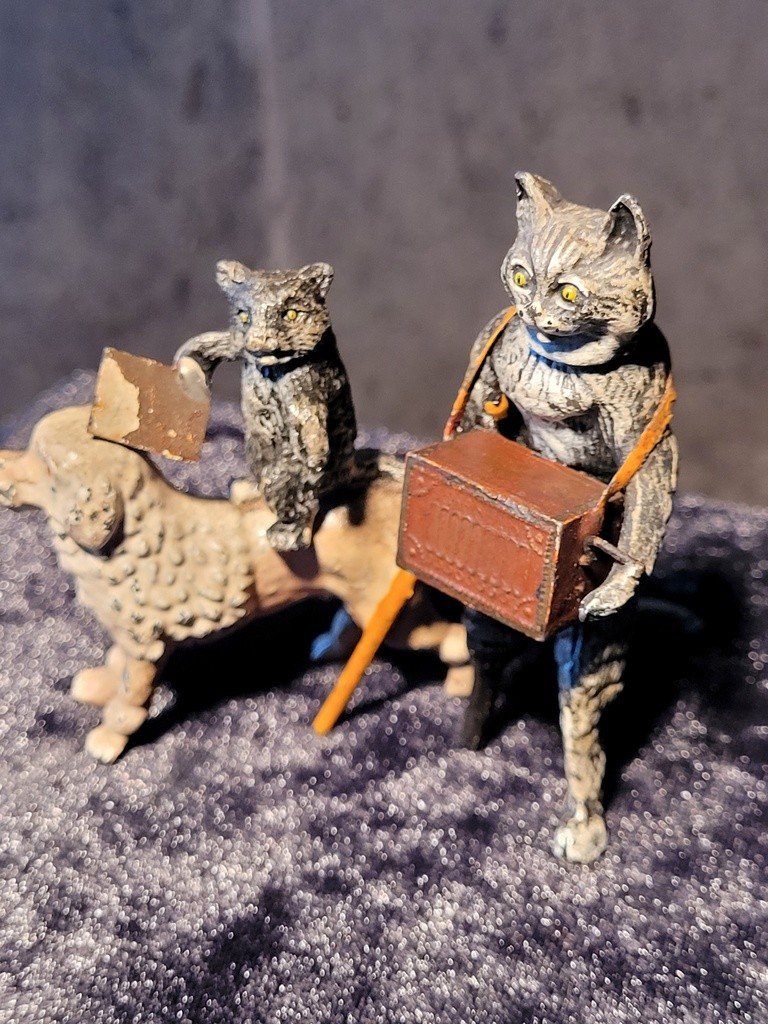 Vienna Bronze "circus Animals" In System - 19th Century -photo-2