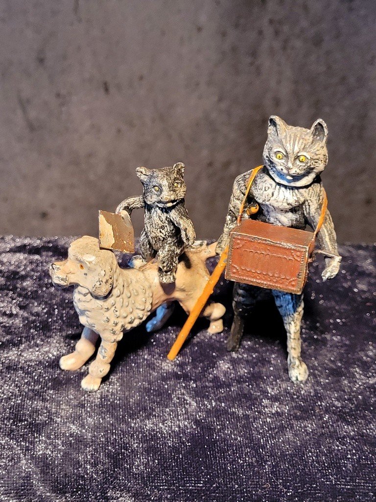 Vienna Bronze "circus Animals" In System - 19th Century 