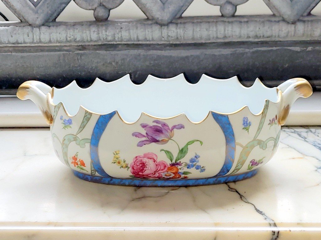 Rafra&icirc;chissoir en Porcelaine de Paris Royal  -photo-2