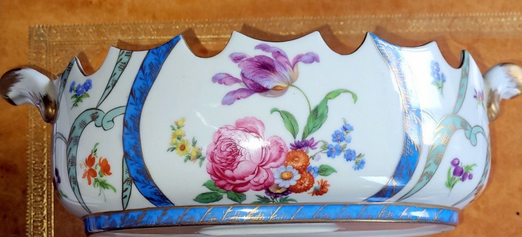 Rafra&icirc;chissoir en Porcelaine de Paris Royal  -photo-3