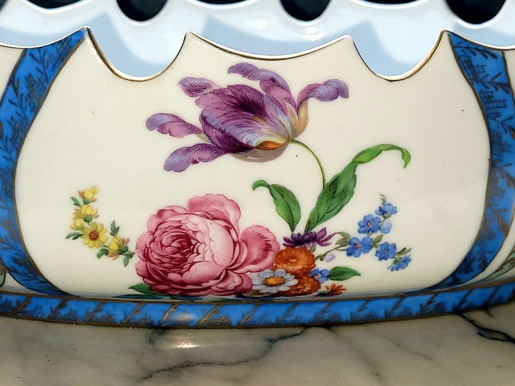 Rafra&icirc;chissoir en Porcelaine de Paris Royal  -photo-2