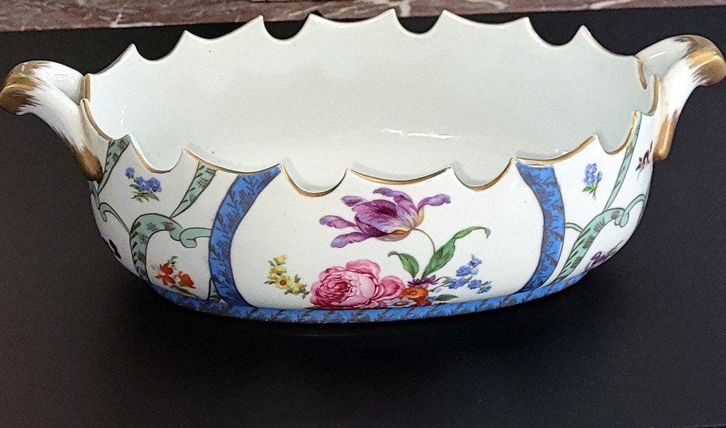 Rafra&icirc;chissoir en Porcelaine de Paris Royal  