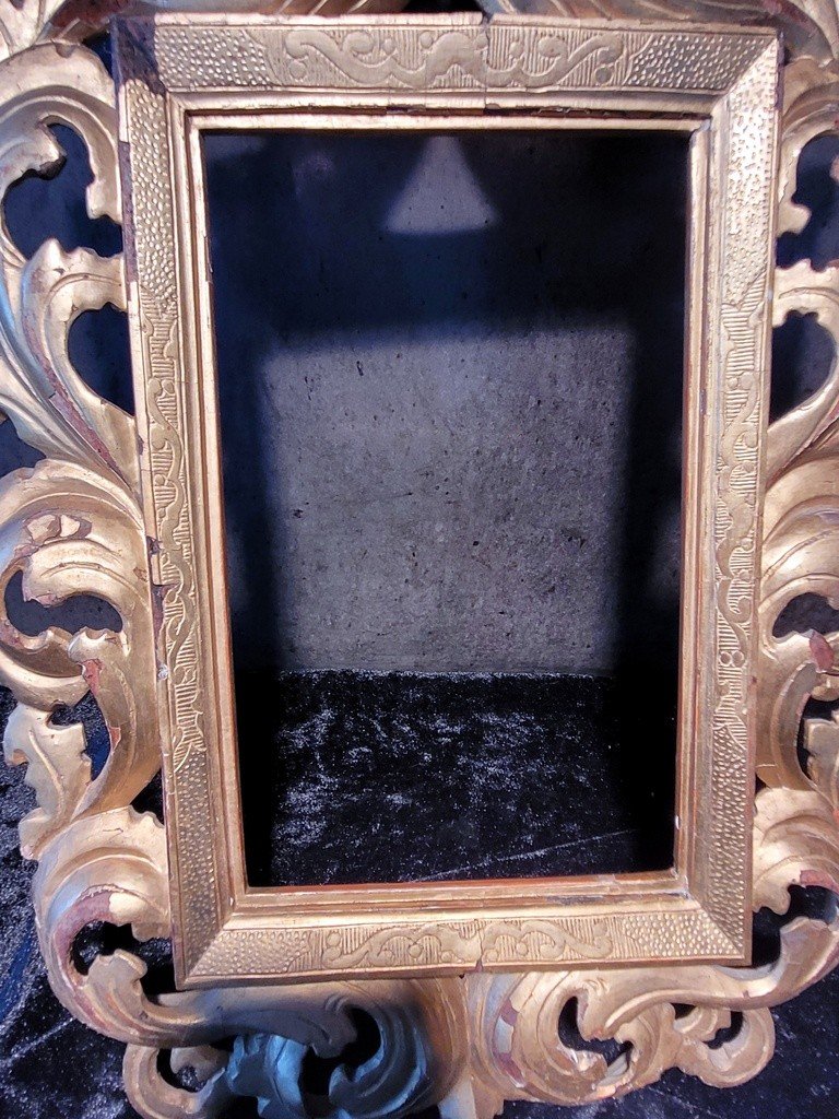  Carved Gilded Wood Frame - Italian Baroque - 18th Century -photo-2