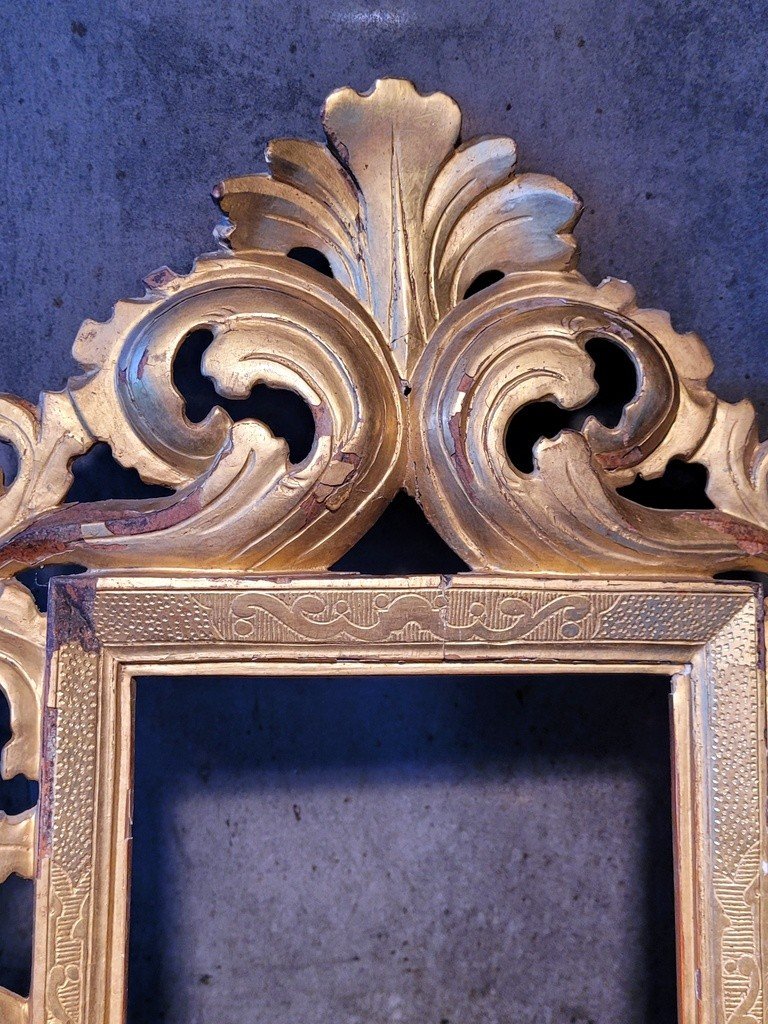  Carved Gilded Wood Frame - Italian Baroque - 18th Century -photo-3