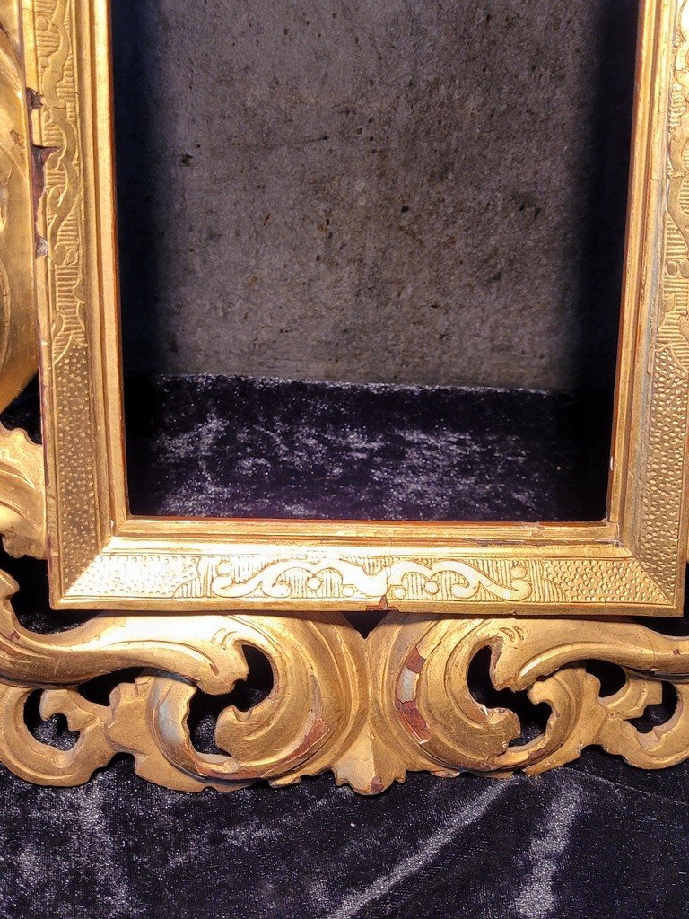  Carved Gilded Wood Frame - Italian Baroque - 18th Century -photo-1
