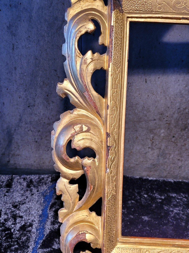  Carved Gilded Wood Frame - Italian Baroque - 18th Century -photo-2