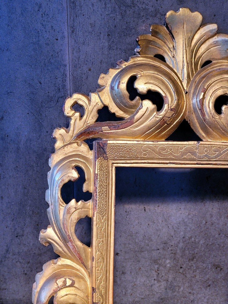  Carved Gilded Wood Frame - Italian Baroque - 18th Century -photo-3
