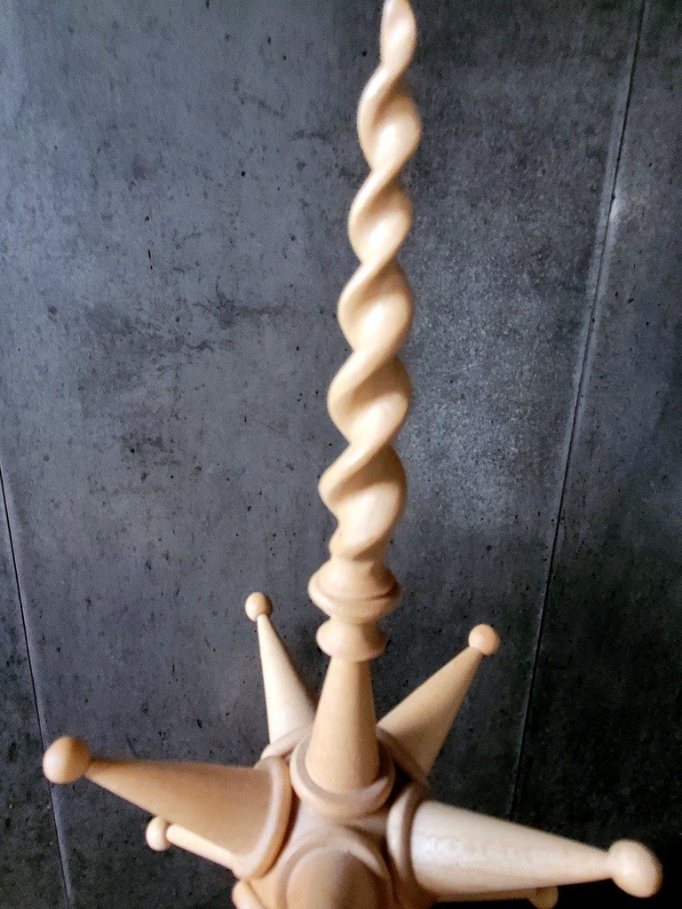 Objet de Maîtrise de Compagnonnage . Sculpture en Bois -photo-3