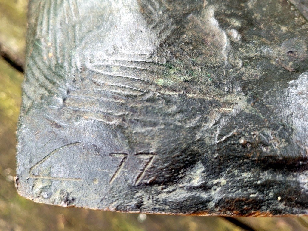  Sculpture en bronze &quot; Homme en buste &quot; Fin XIXe - D&eacute;but XXe Si&egrave;cle -photo-3