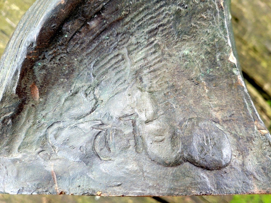  Sculpture en bronze &quot; Homme en buste &quot; Fin XIXe - D&eacute;but XXe Si&egrave;cle -photo-4