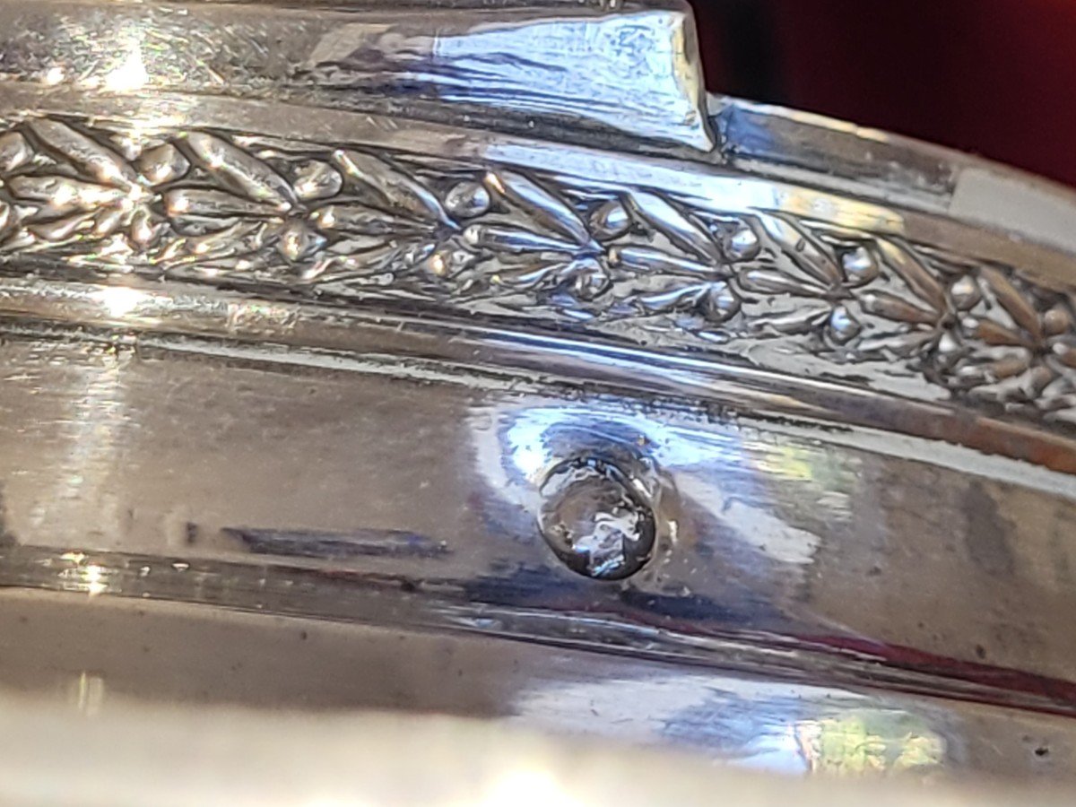Cruet Vinegar Cruet In Sterling Silver - Old Man And Céres - Early 19th Century-photo-6