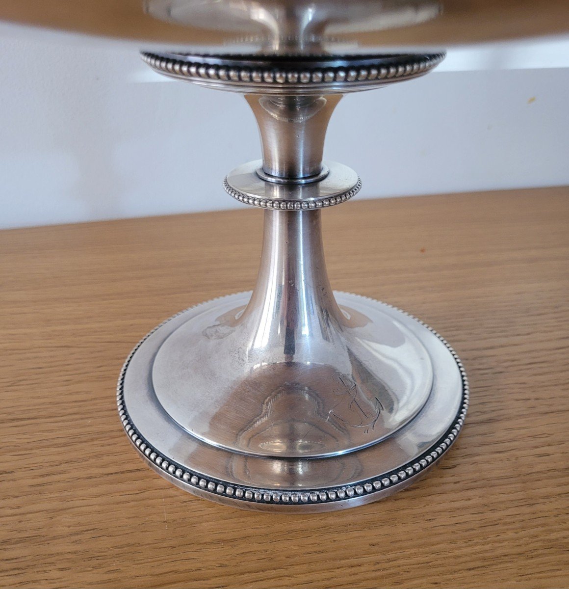  “large Fruit Bowl” Christofle For The National Navy In Silver Metal -photo-2