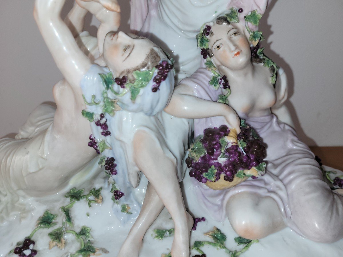 Important Wallendorf Porcelain Group From The 18th Century, 1764-photo-4