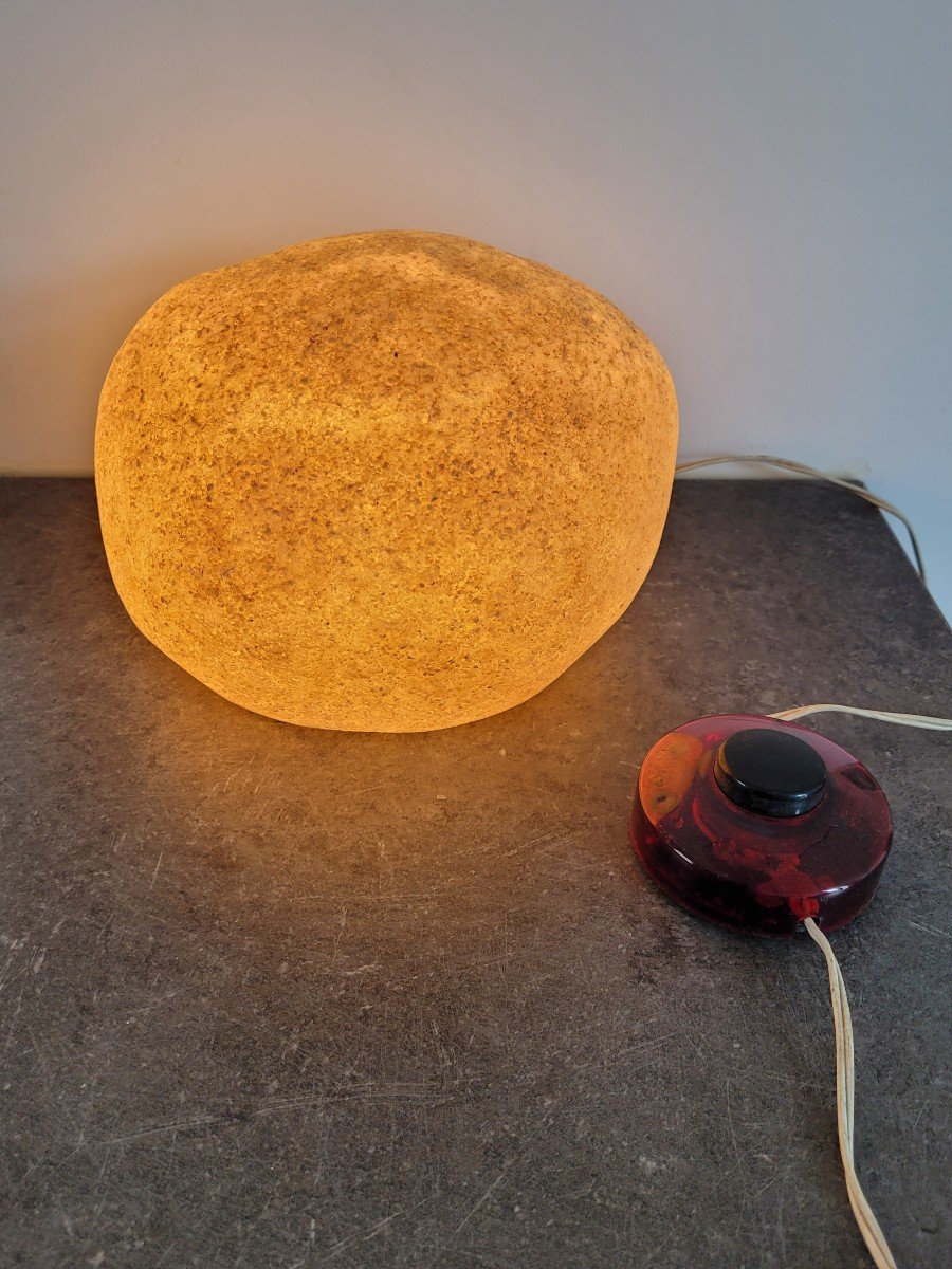 Lampe " Galet "  Design d' André Cazenave  des Années 70-photo-2