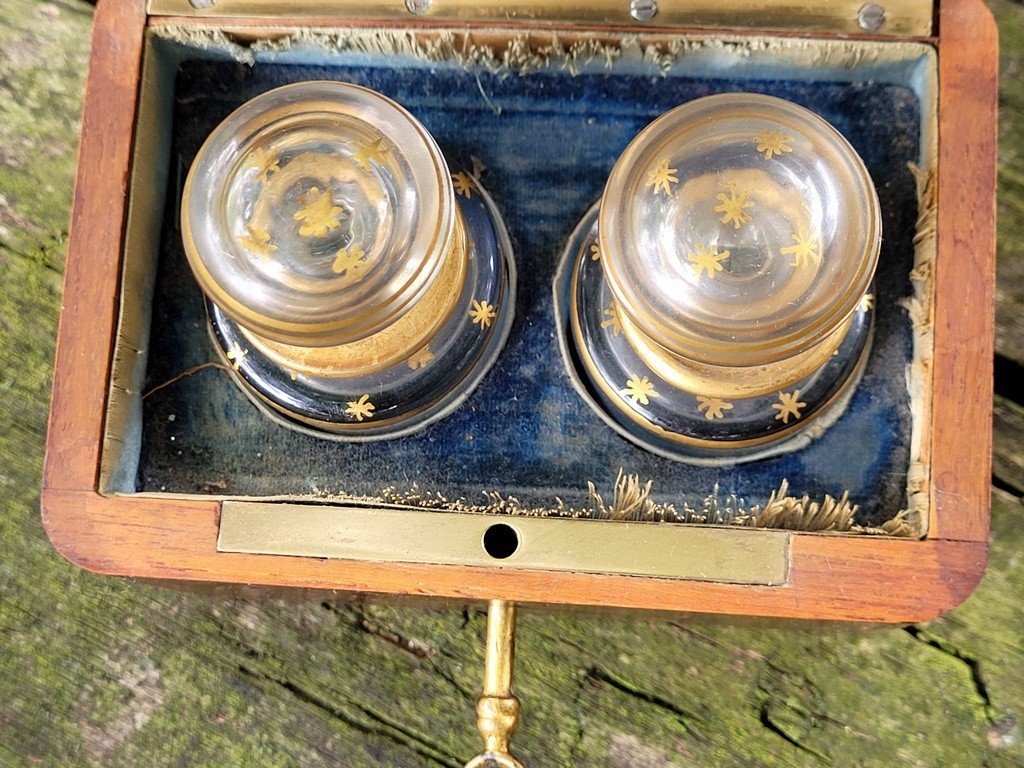  Coffret à Senteurs en Placage d'Amboine  -  Fin  du XIXe Siècle-photo-3