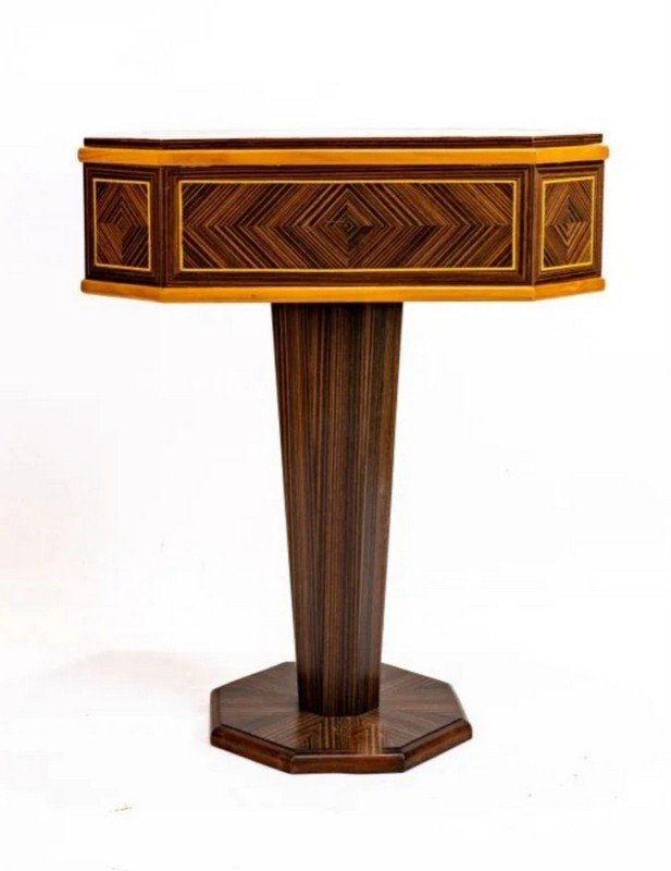 Gu&eacute;ridon Chiffonni&egrave;re&nbsp; en Marqueterie de Palissandre - Style &nbsp;Art d&eacute;co&nbsp;-photo-2