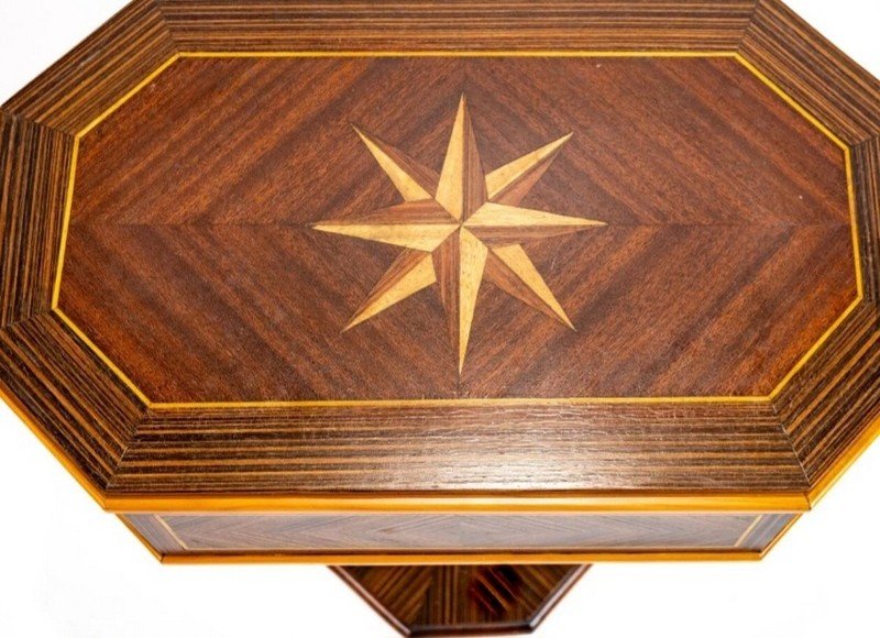 Gu&eacute;ridon Chiffonni&egrave;re&nbsp; en Marqueterie de Palissandre - Style &nbsp;Art d&eacute;co&nbsp;-photo-3