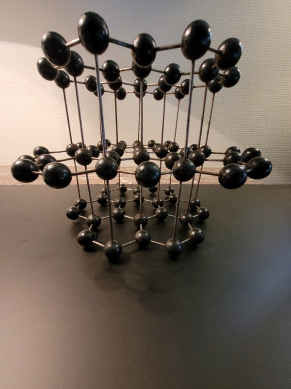 "molecule" Scientific Chemistry Graphite - Cabinet Of Curiosities - 50s-60s-photo-3