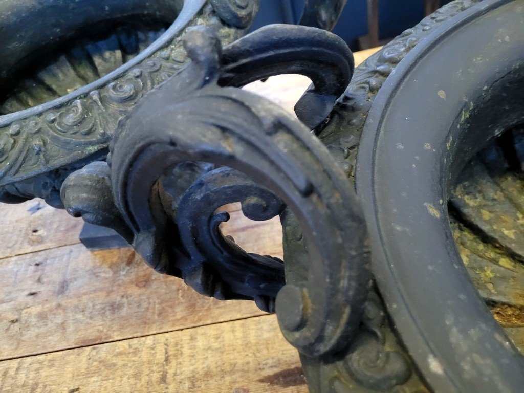  Paire de Vasques  M&eacute;dicis en Fonte - XIXe Si&egrave;cle -photo-6