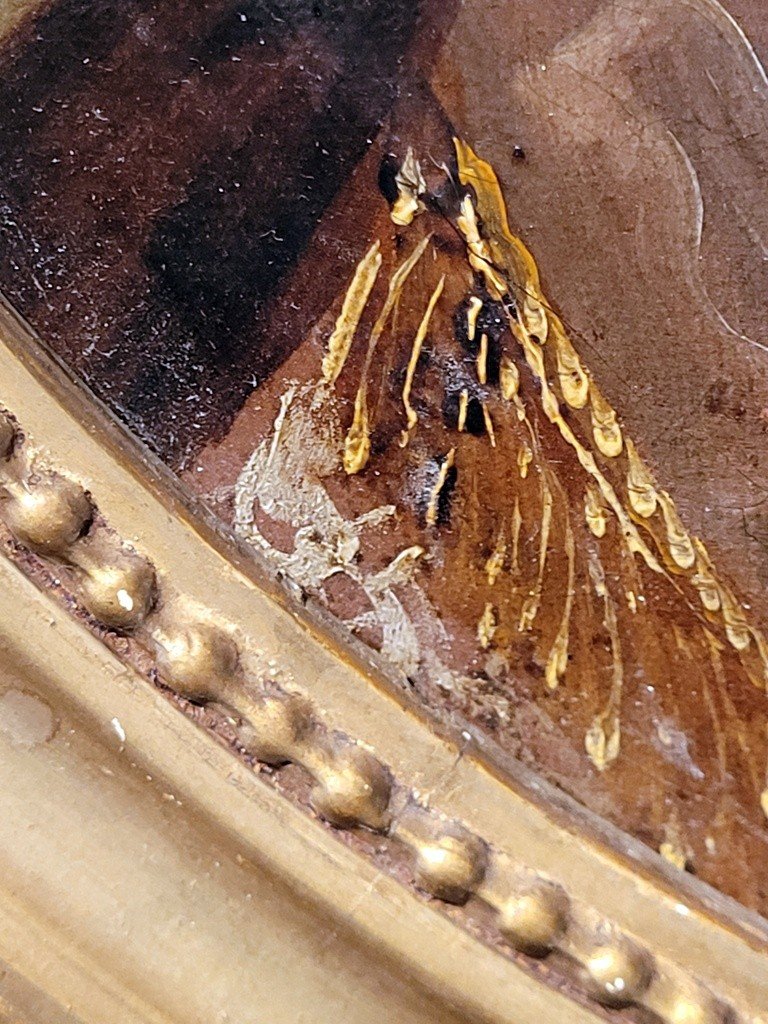  Portrait de Marie Ad&eacute;la&iuml;de de Savoie au manteau bleu de Pierre Mignard - XVIIIe Si&egrave;cle-photo-5