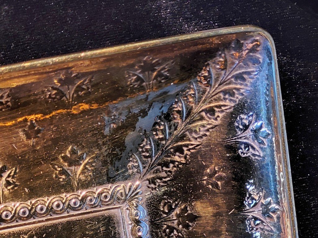  Levillain & Ferdinand Barbedienne - Coupe Vide Poches sur Piédouche en Bronze doré du XIXe-photo-2