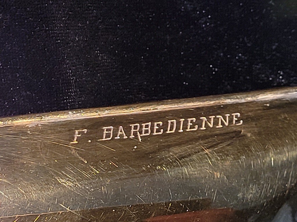  Levillain & Ferdinand Barbedienne - Coupe Vide Poches sur Piédouche en Bronze doré du XIXe-photo-4