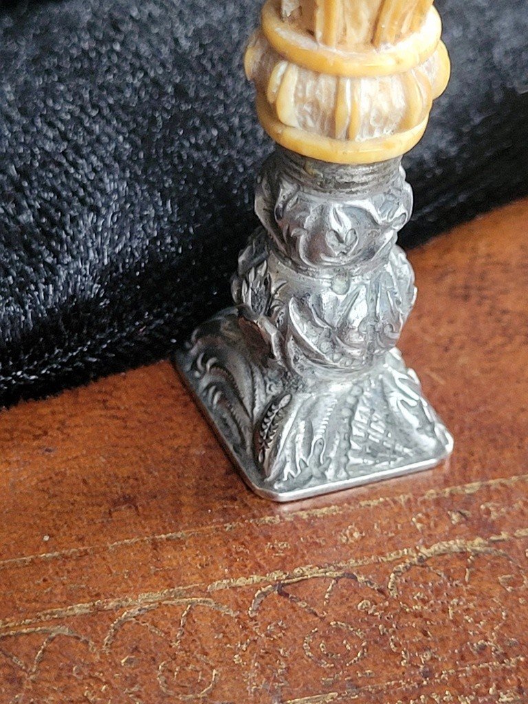 Cachet Maçonnique  sculpté ﻿ Datant du Début  du XIXe Siècle 1819  Epoque Empire-photo-6