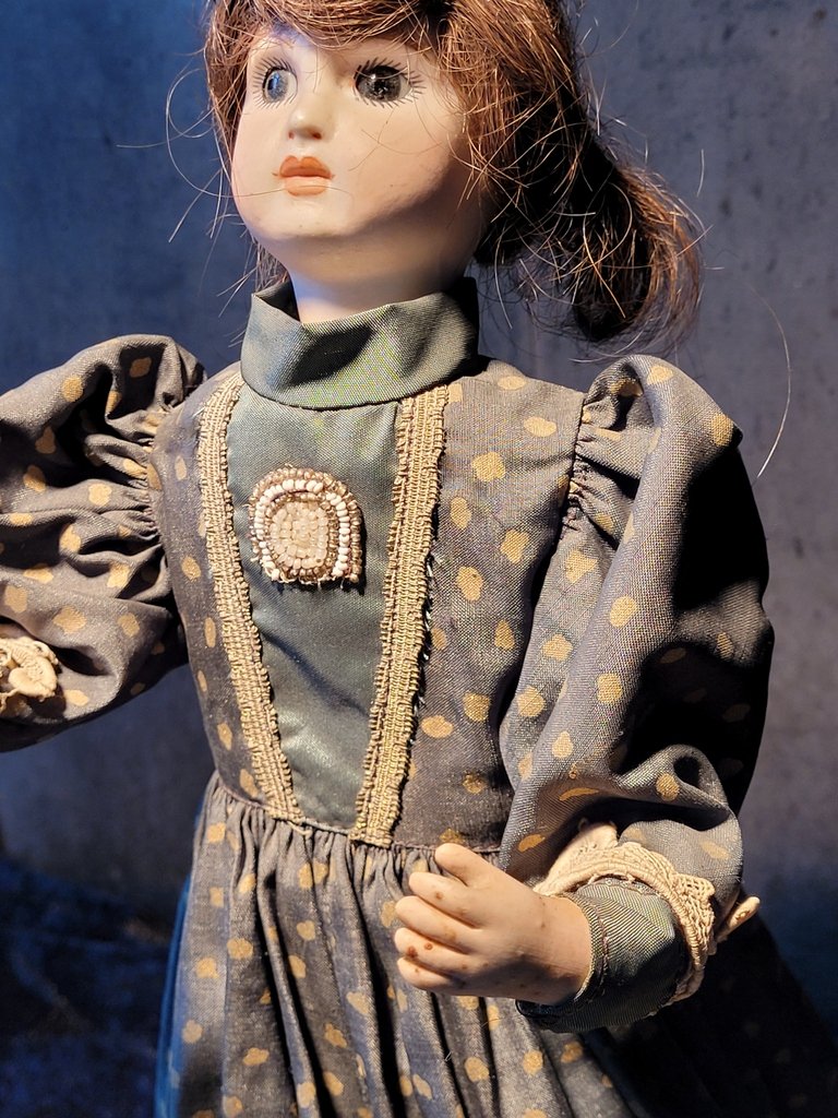  "musical Automaton Doll" Twin Head Sgdg In Porcelain - Early 20th Century-photo-4