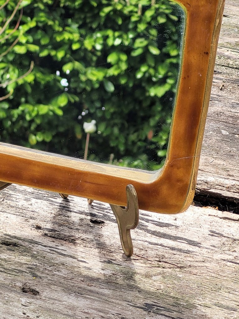 "mithé Espelt" Golden Sun Mirror - Ceramic 1950s  -photo-2