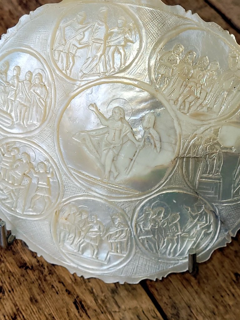 Carved Mother-of-pearl Shell - 19th Century-photo-3