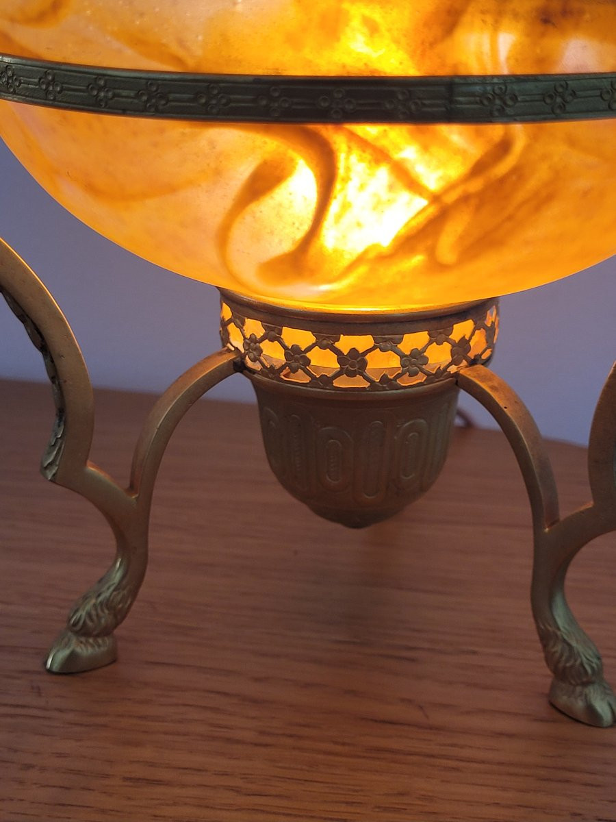 Robj - Glass Paste Night Light - Art Deco 1925-photo-4
