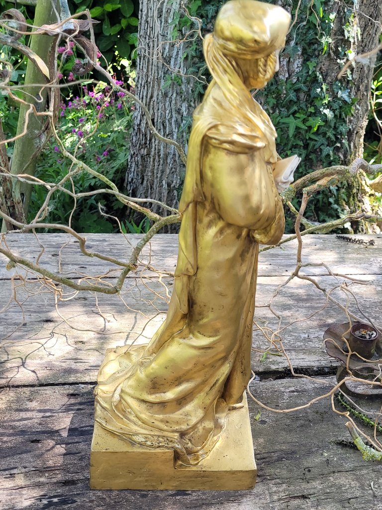  Grand Bronze Chryséléphantine  46 cm - Désiré GRISARD (1837-1910) - Epoque Art Nouveau  -photo-1
