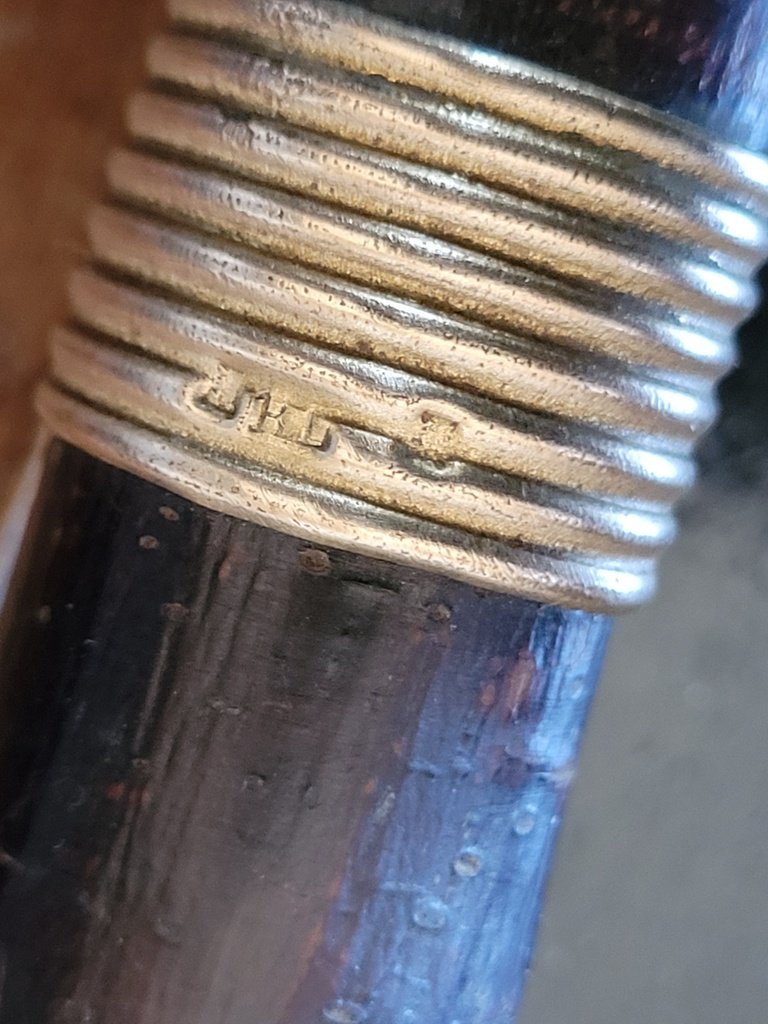 Silver "woodcock Knob" Cane - 19th Century -photo-1