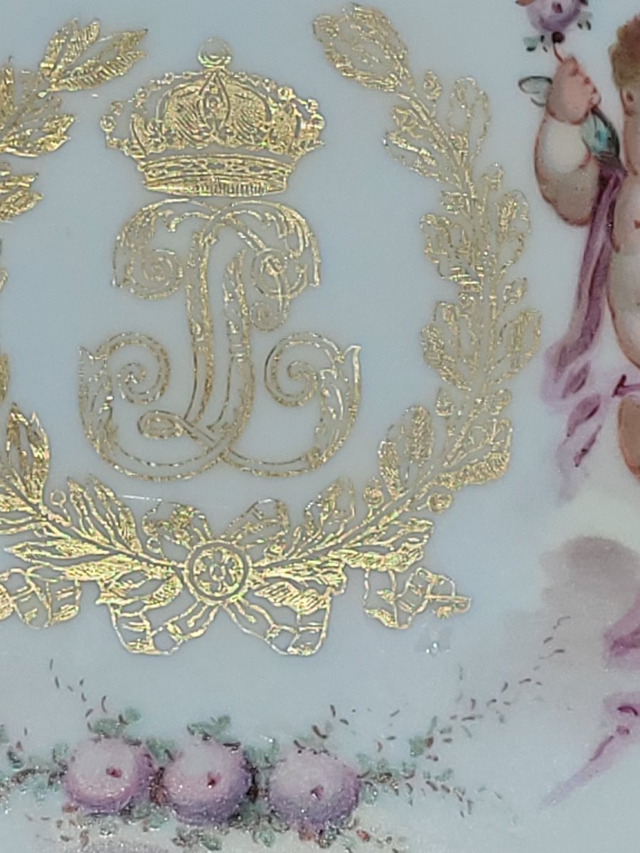 Sèvres Porcelain Plate From The Tuileries Palace 1844-photo-3