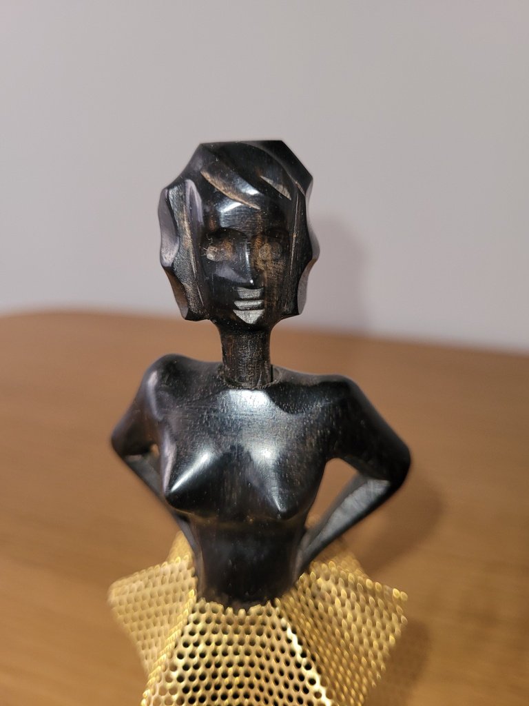 "sugar Tongs" Ebony Sculpture - Art Deco Period -photo-2