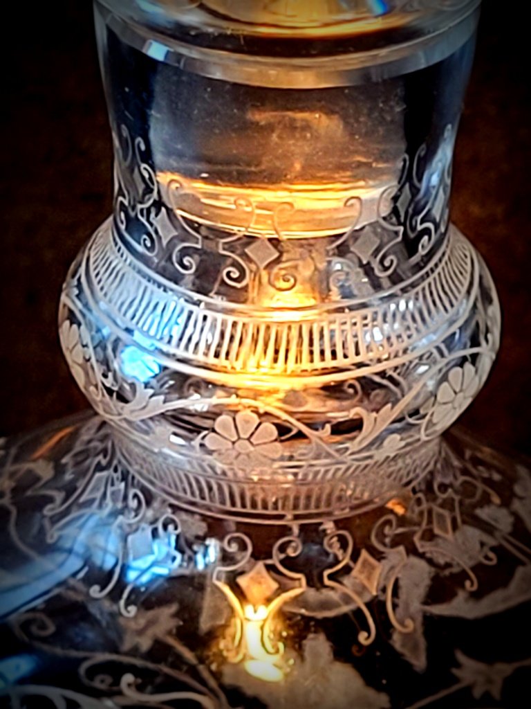 Large Baccarat Crystal Decanter, Michel Angel Model - Art Nouveau -photo-4