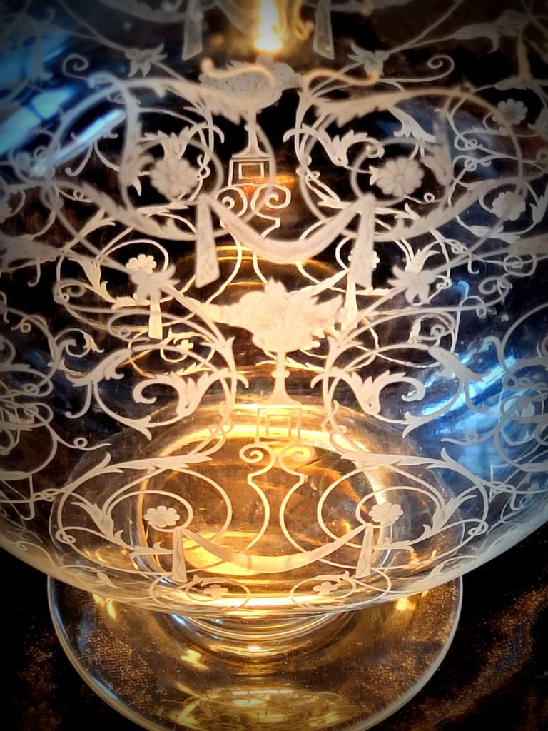 Large Baccarat Crystal Decanter, Michel Angel Model - Art Nouveau -photo-7