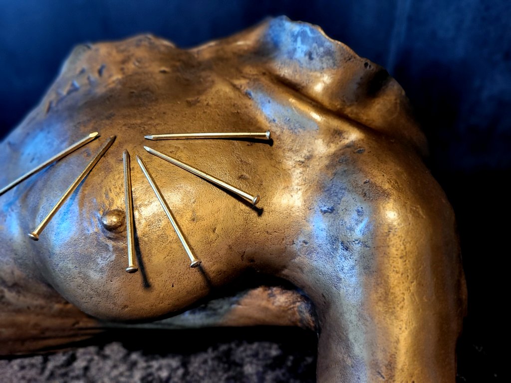 Vassilakis Takis (1925) "magnetic Evidence" 1983. Bronze Sculpture Numbered 347/1000. -photo-4