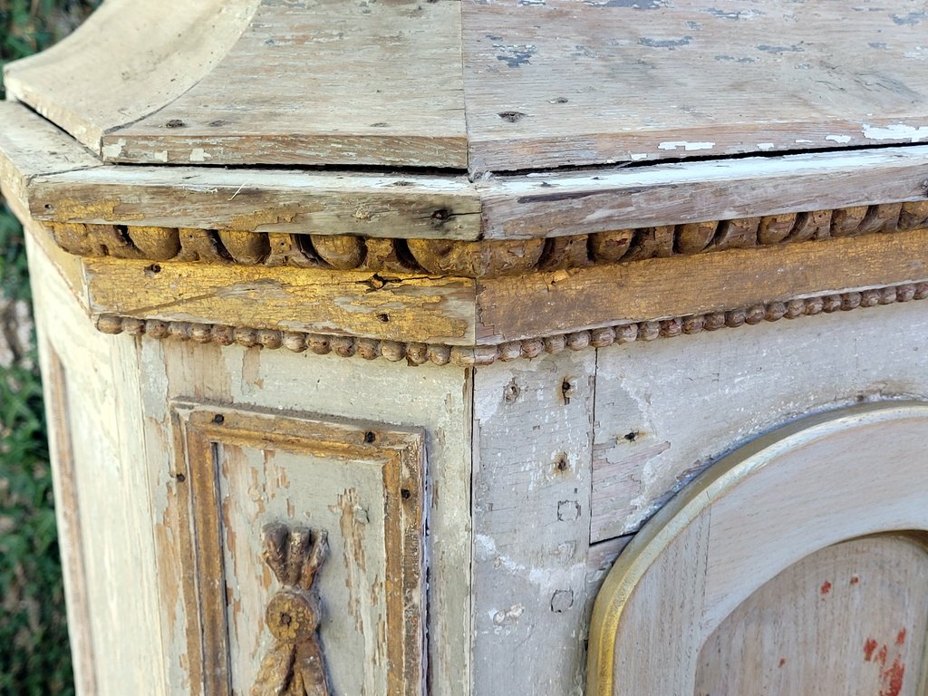 Lacquered And Gilded Wooden Tabernacle - 18th Century-photo-2