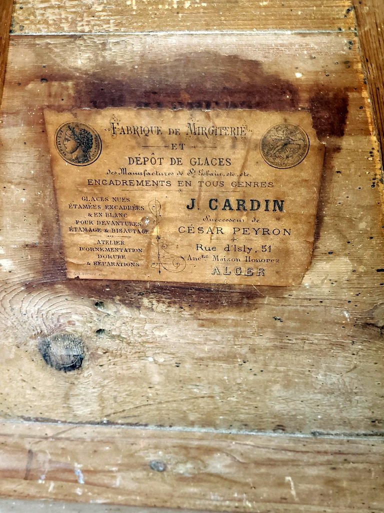 Mirror With Glazing Beads Known As Beaucaire Provence In Gilded And Carved Wood - 18th Century Period-photo-5