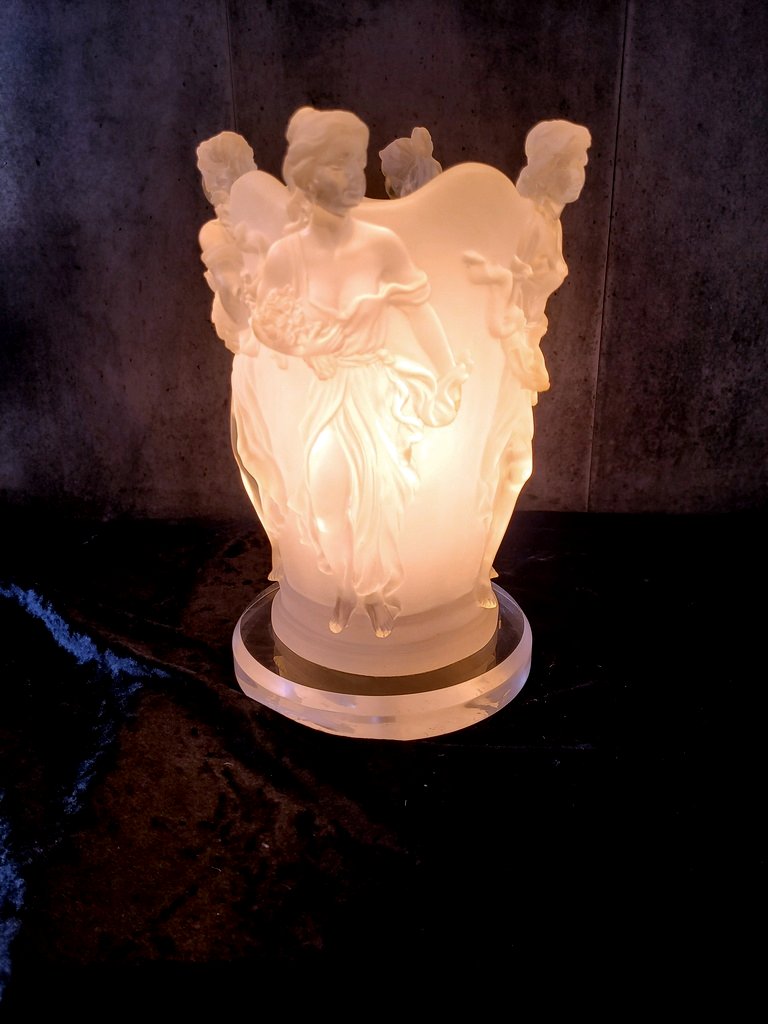 Lampe " Les Quatre Saisons " Années 70-photo-2