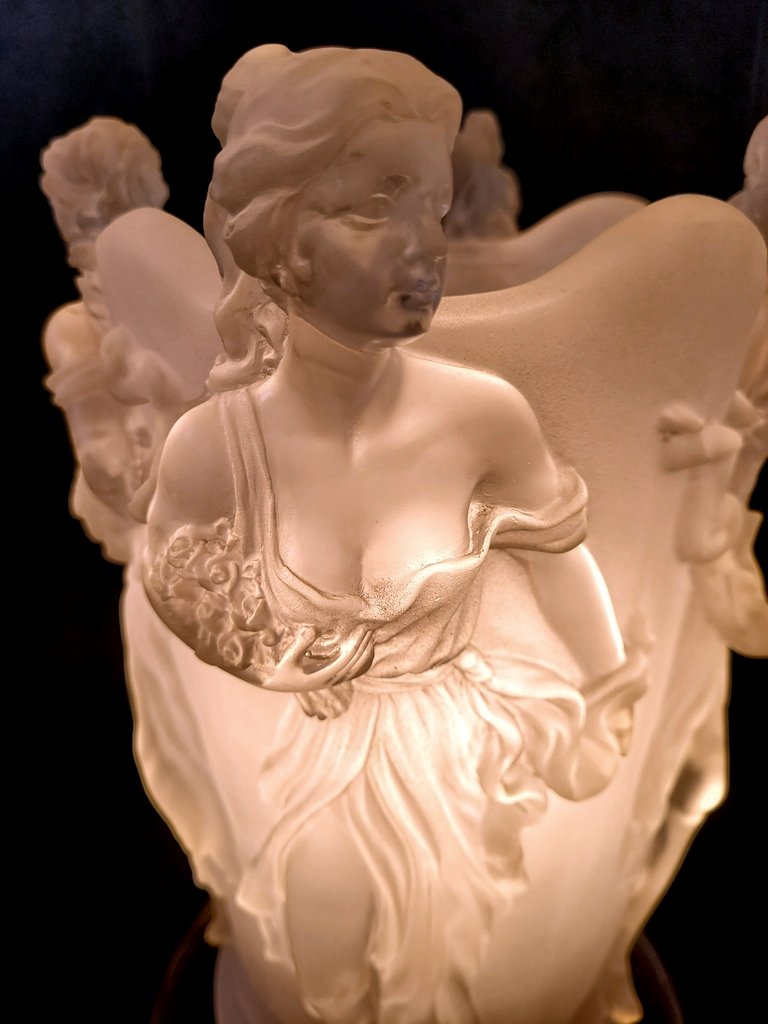 Lampe " Les Quatre Saisons " Années 70-photo-3