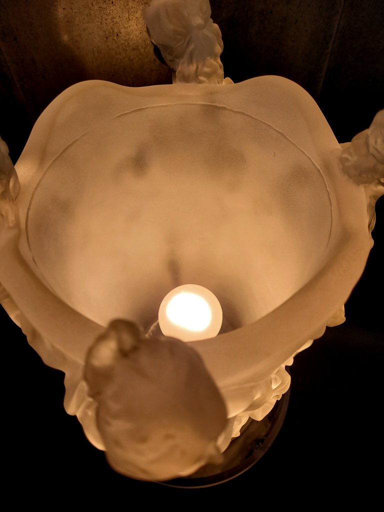 Lampe " Les Quatre Saisons " Années 70-photo-2