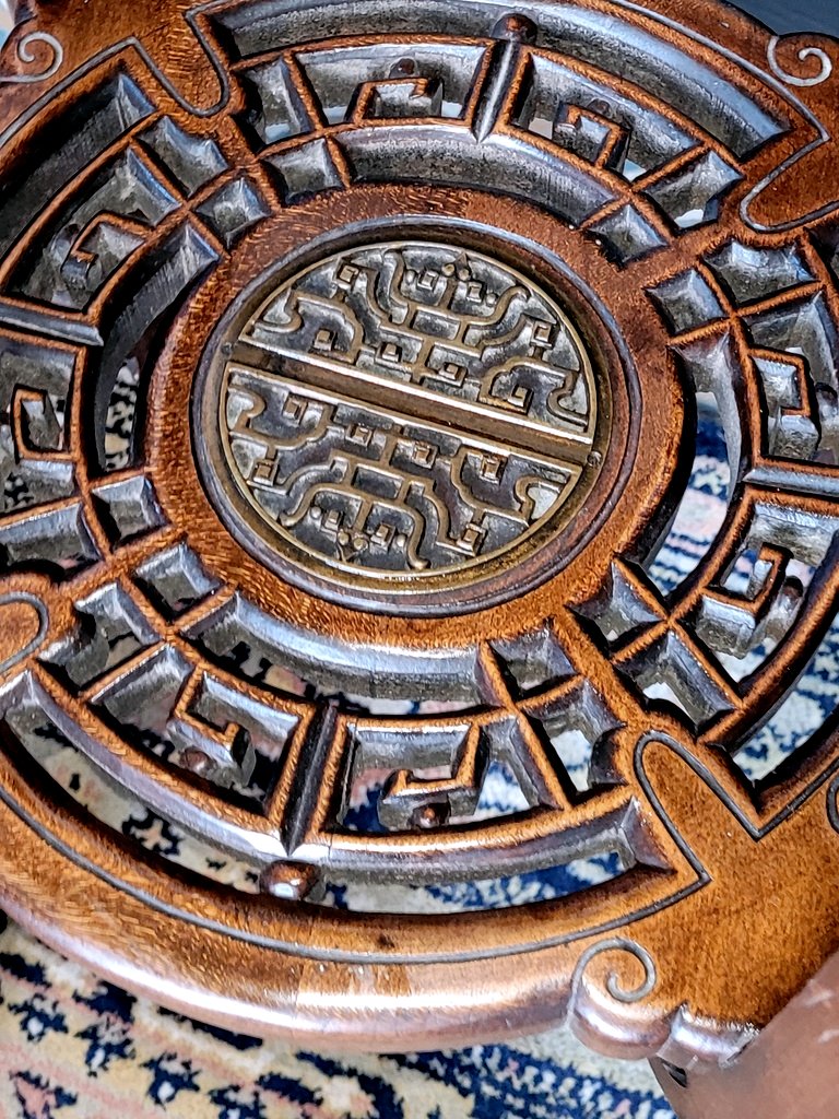 Grande Sellette en Noyer et Bronze doré -  Gabrielle Viardot ( 1830 -1904)-photo-4