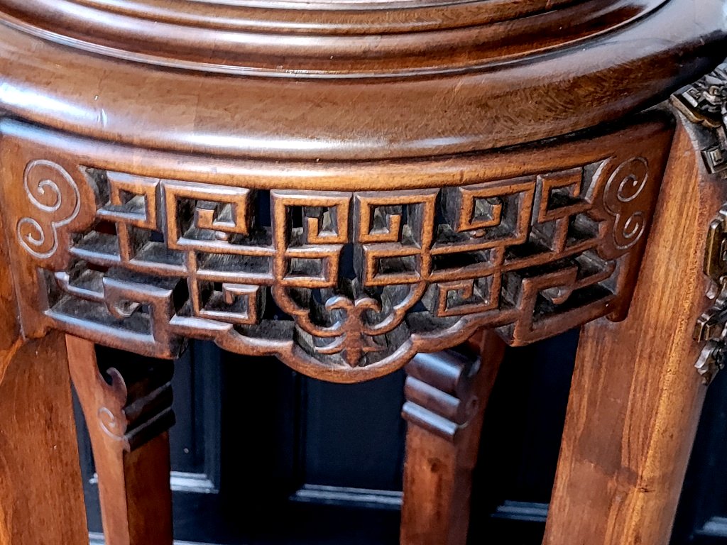 Grande Sellette en Noyer et Bronze doré -  Gabrielle Viardot ( 1830 -1904)-photo-6