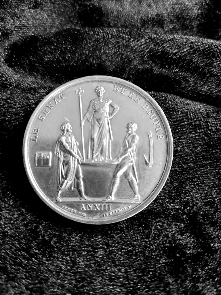  M&eacute;daille en Argent &quot; Le S&eacute;nat et le Peuple &quot; An XIII-photo-2