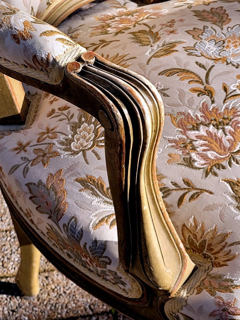 Pair Of Louis XV Cabriolet Chairs - 19th Century-photo-1