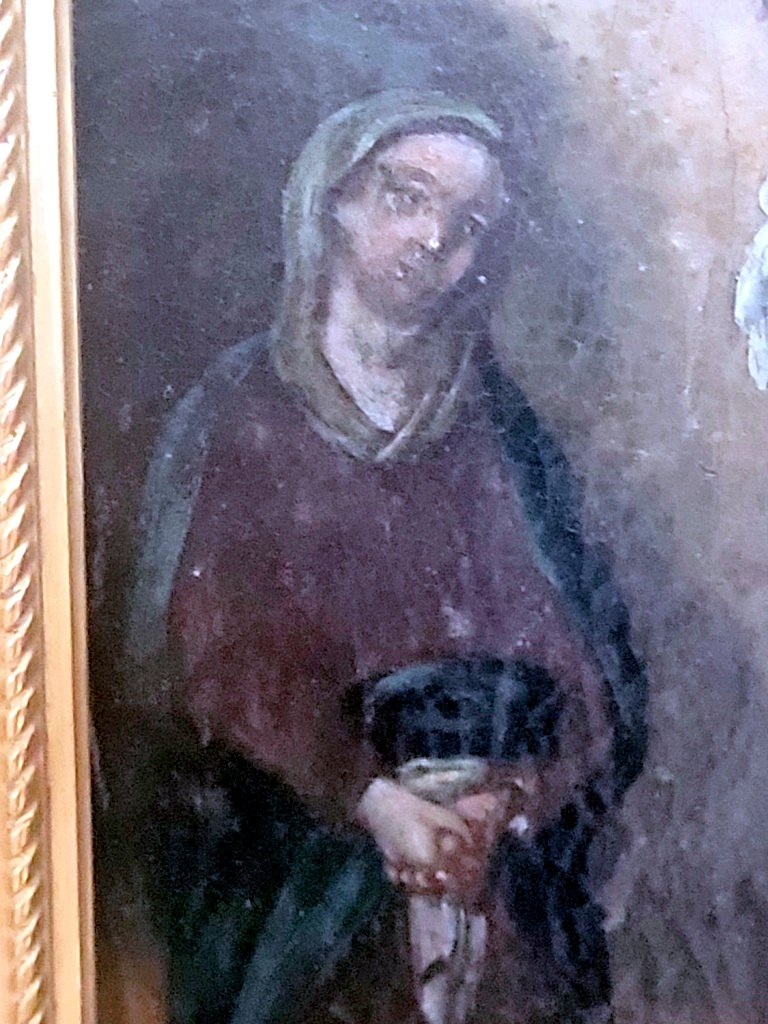  "christ On The Cross" Oil On Canvas Mounted On Panel - 17th Century -photo-2